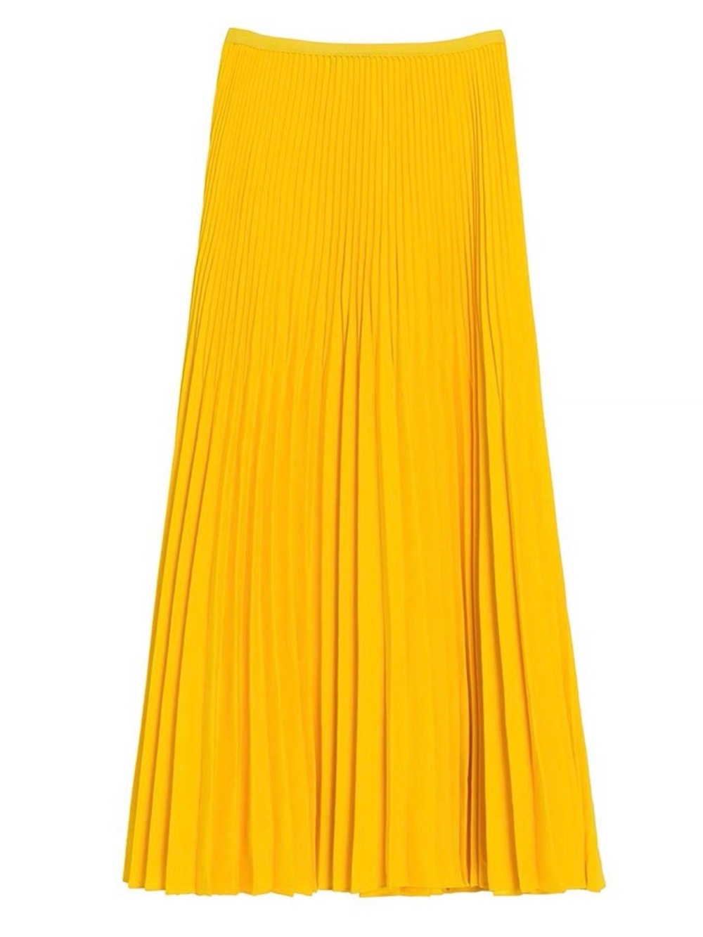 Jenni Kayne Sunny Yellow Pleated Maxi Skirt